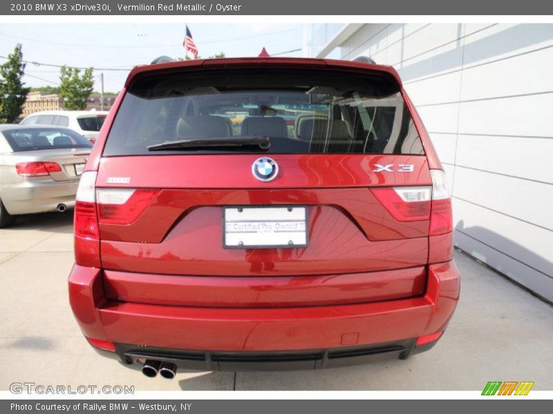Vermilion Red Metallic / Oyster 2010 BMW X3 xDrive30i