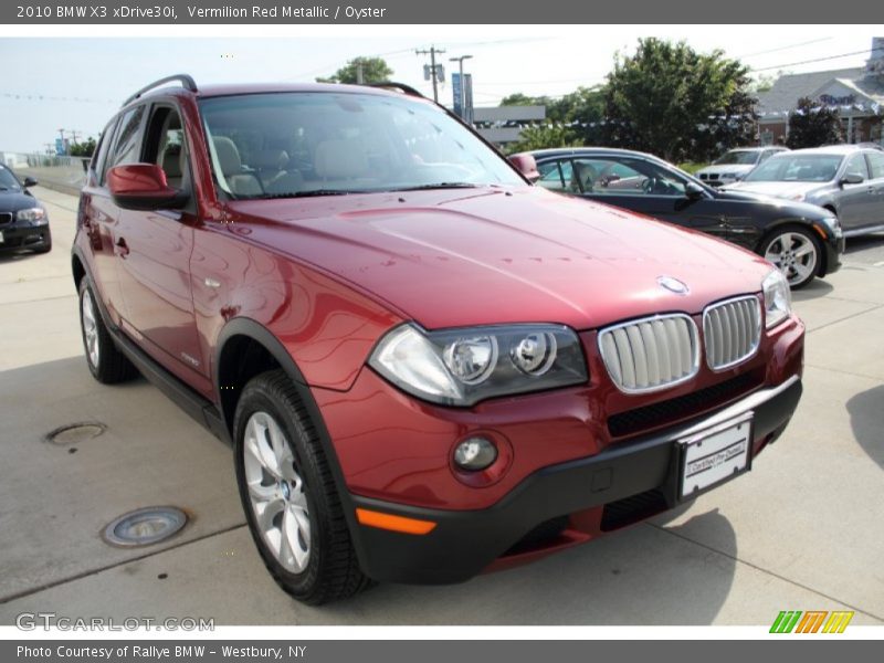 Vermilion Red Metallic / Oyster 2010 BMW X3 xDrive30i