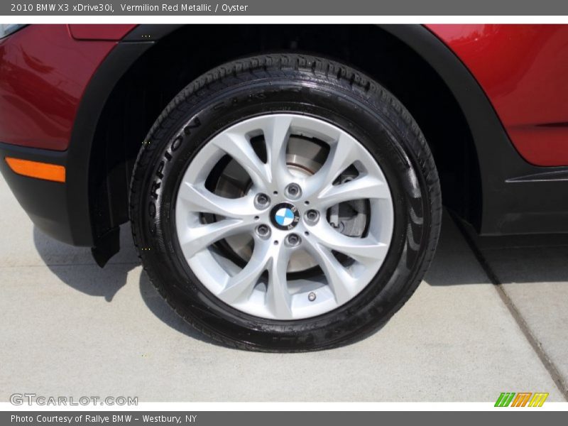 Vermilion Red Metallic / Oyster 2010 BMW X3 xDrive30i