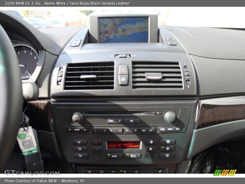 Alpine White / Sand Beige/Black Nevada Leather 2008 BMW X3 3.0si