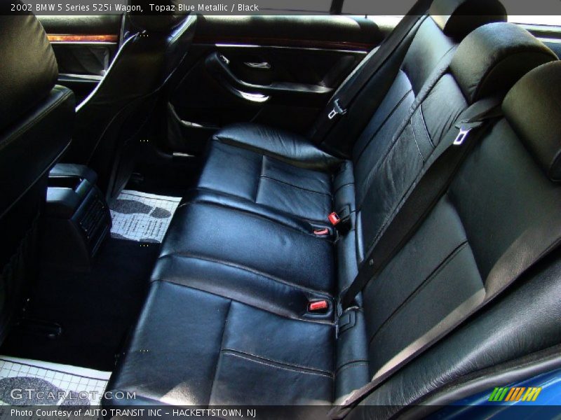 Topaz Blue Metallic / Black 2002 BMW 5 Series 525i Wagon