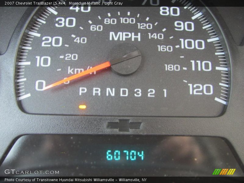 Moondust Metallic / Light Gray 2007 Chevrolet TrailBlazer LS 4x4