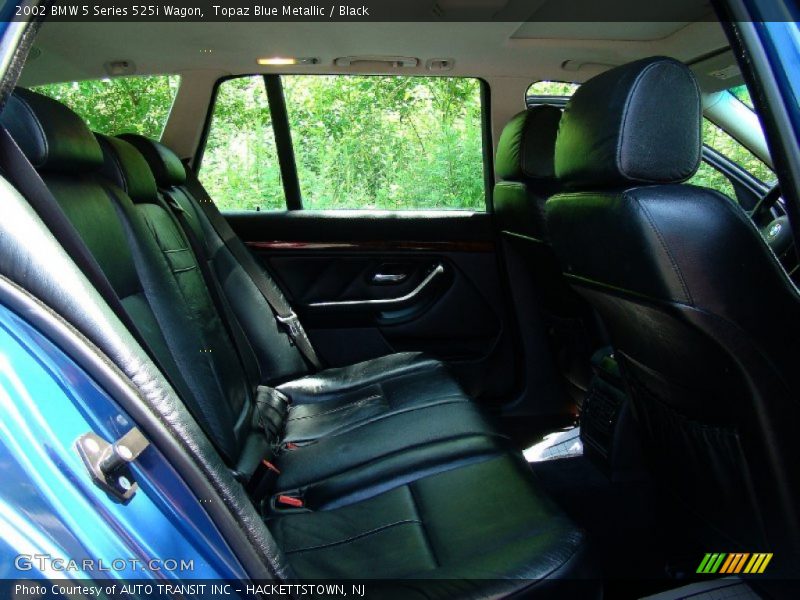 Topaz Blue Metallic / Black 2002 BMW 5 Series 525i Wagon
