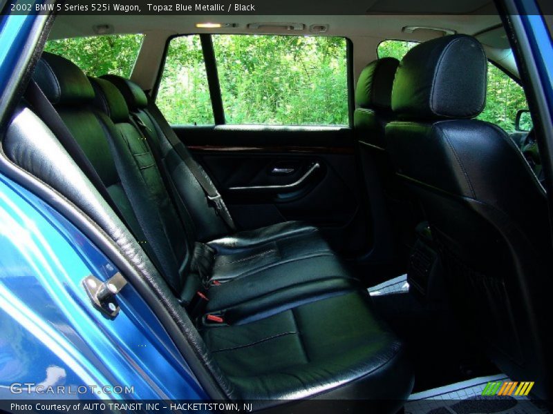 Topaz Blue Metallic / Black 2002 BMW 5 Series 525i Wagon