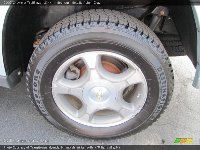 Moondust Metallic / Light Gray 2007 Chevrolet TrailBlazer LS 4x4
