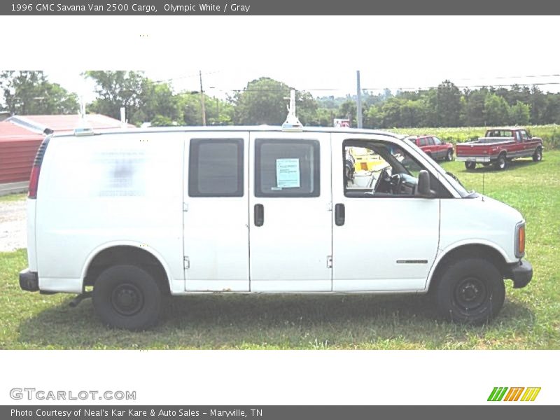 Olympic White / Gray 1996 GMC Savana Van 2500 Cargo