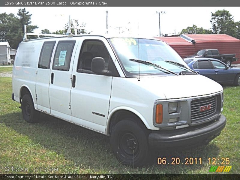 Olympic White / Gray 1996 GMC Savana Van 2500 Cargo