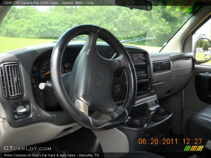Olympic White / Gray 1996 GMC Savana Van 2500 Cargo