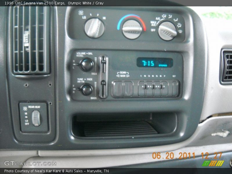 Olympic White / Gray 1996 GMC Savana Van 2500 Cargo