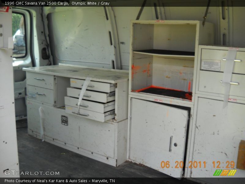 Olympic White / Gray 1996 GMC Savana Van 2500 Cargo