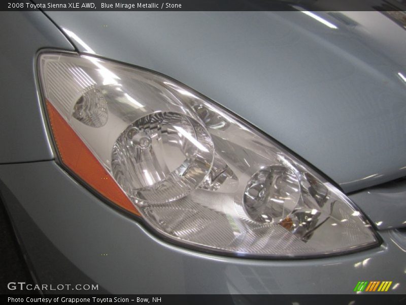 Blue Mirage Metallic / Stone 2008 Toyota Sienna XLE AWD