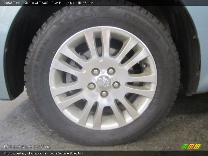Blue Mirage Metallic / Stone 2008 Toyota Sienna XLE AWD