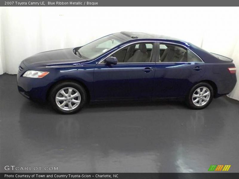 Blue Ribbon Metallic / Bisque 2007 Toyota Camry LE