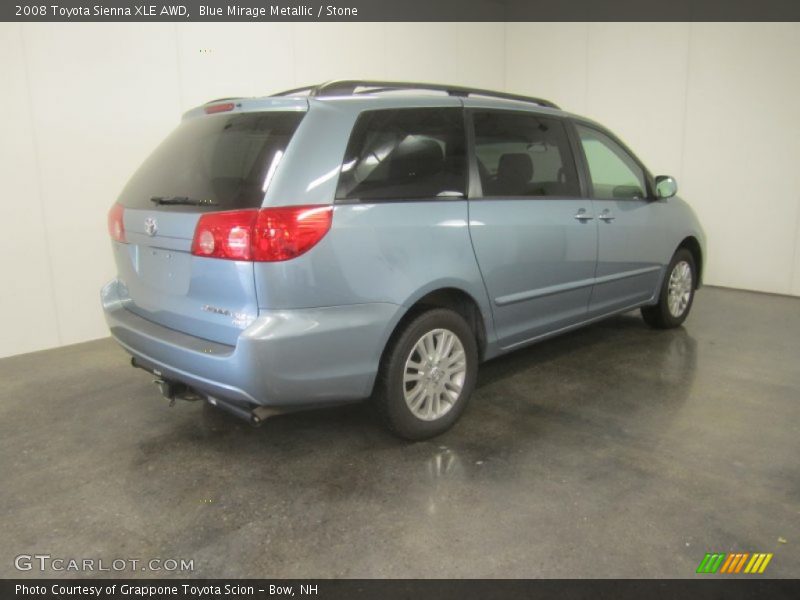 Blue Mirage Metallic / Stone 2008 Toyota Sienna XLE AWD