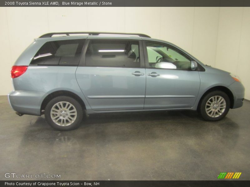 Blue Mirage Metallic / Stone 2008 Toyota Sienna XLE AWD