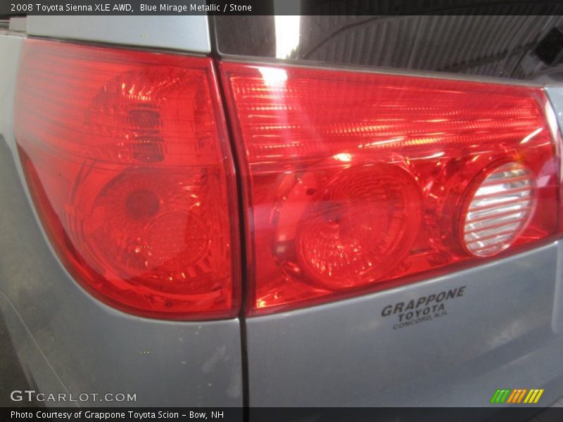 Blue Mirage Metallic / Stone 2008 Toyota Sienna XLE AWD