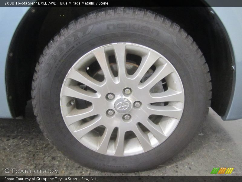 Blue Mirage Metallic / Stone 2008 Toyota Sienna XLE AWD
