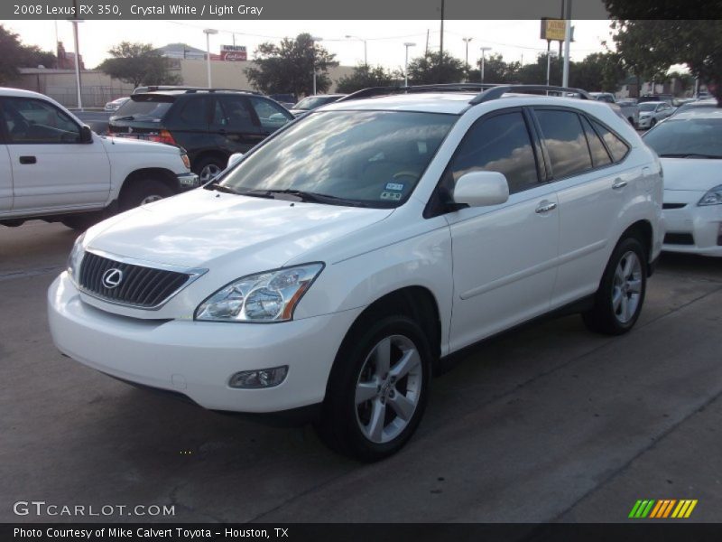 Crystal White / Light Gray 2008 Lexus RX 350