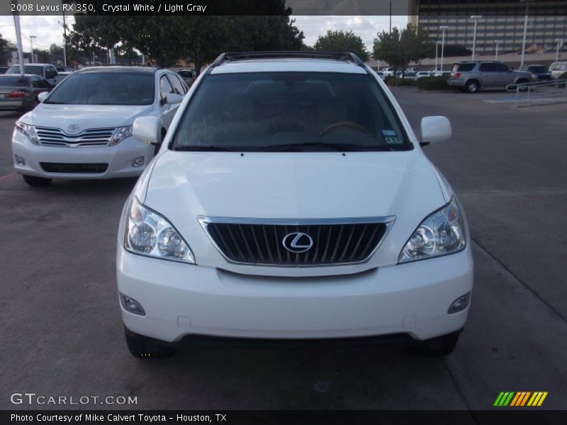 Crystal White / Light Gray 2008 Lexus RX 350
