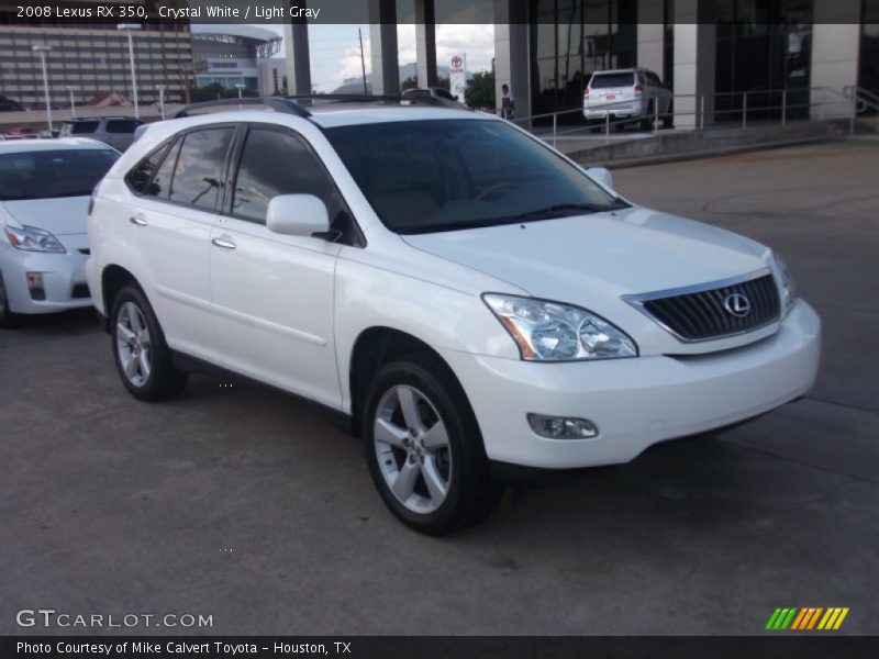 Crystal White / Light Gray 2008 Lexus RX 350