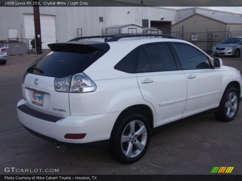 Crystal White / Light Gray 2008 Lexus RX 350