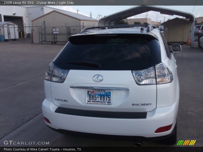 Crystal White / Light Gray 2008 Lexus RX 350