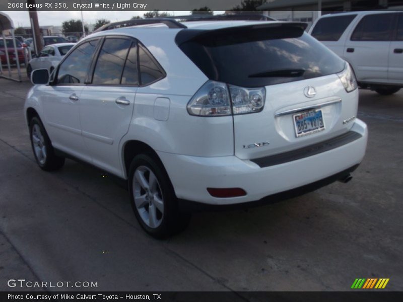 Crystal White / Light Gray 2008 Lexus RX 350