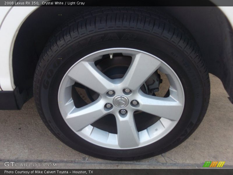 Crystal White / Light Gray 2008 Lexus RX 350