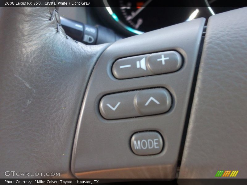 Crystal White / Light Gray 2008 Lexus RX 350