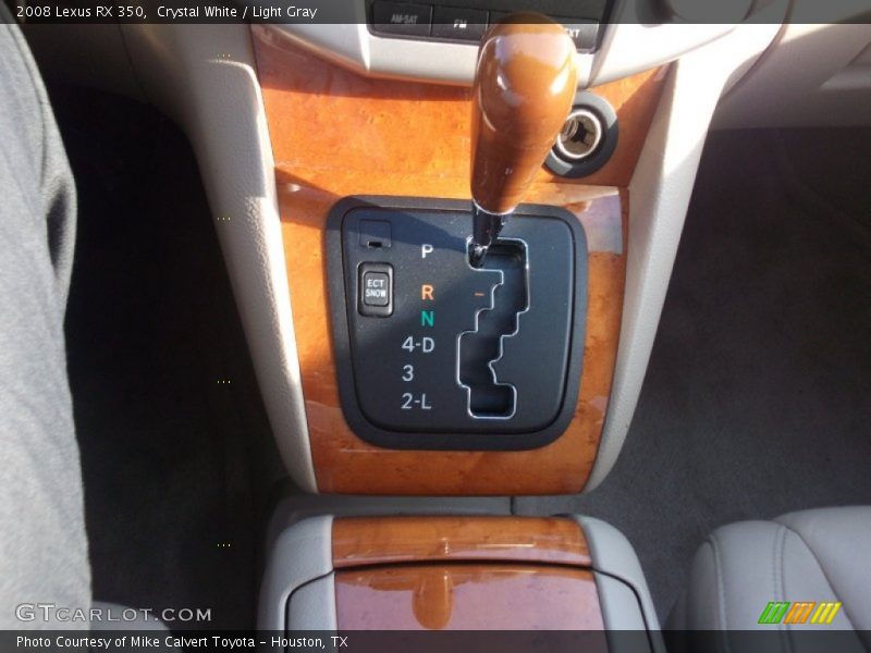 Crystal White / Light Gray 2008 Lexus RX 350