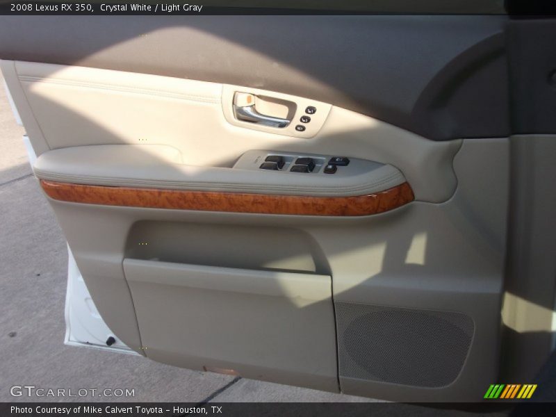 Crystal White / Light Gray 2008 Lexus RX 350