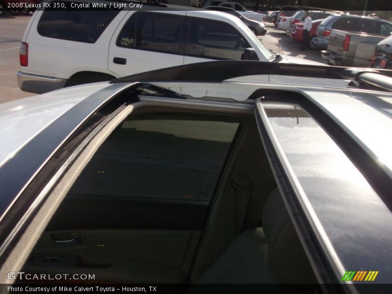 Crystal White / Light Gray 2008 Lexus RX 350