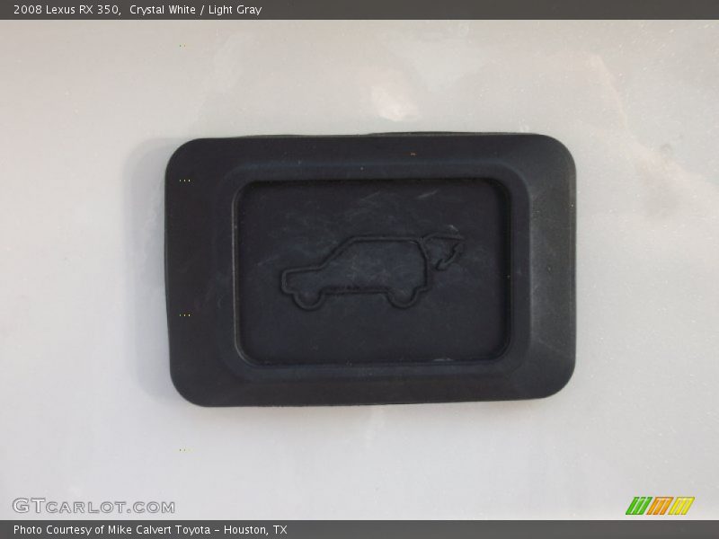 Crystal White / Light Gray 2008 Lexus RX 350