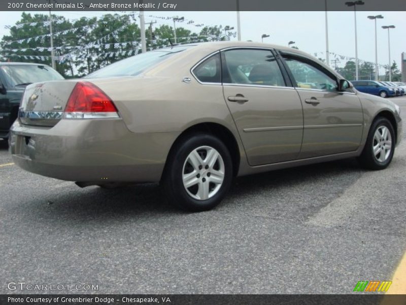 Amber Bronze Metallic / Gray 2007 Chevrolet Impala LS