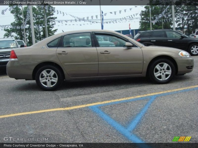 Amber Bronze Metallic / Gray 2007 Chevrolet Impala LS