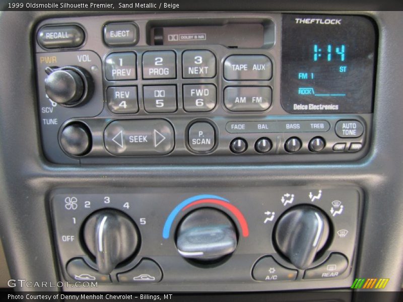 Controls of 1999 Silhouette Premier