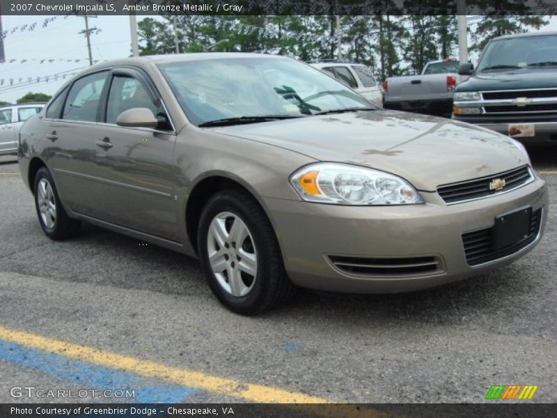 Amber Bronze Metallic / Gray 2007 Chevrolet Impala LS