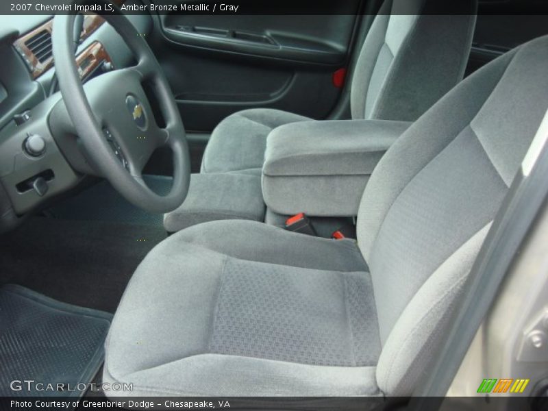 Amber Bronze Metallic / Gray 2007 Chevrolet Impala LS