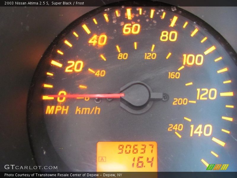 Super Black / Frost 2003 Nissan Altima 2.5 S