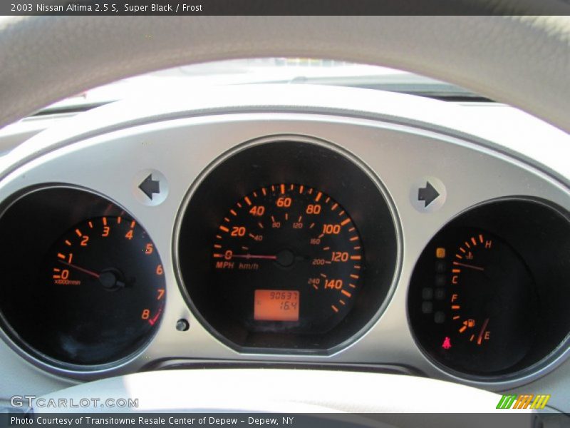 Super Black / Frost 2003 Nissan Altima 2.5 S