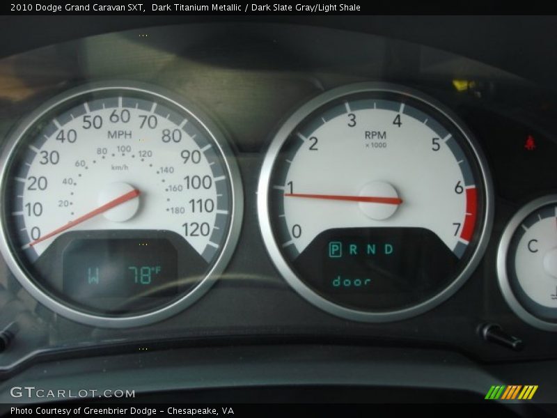 Dark Titanium Metallic / Dark Slate Gray/Light Shale 2010 Dodge Grand Caravan SXT