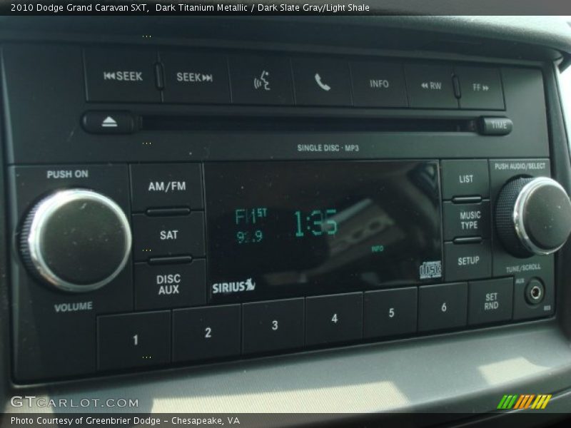 Dark Titanium Metallic / Dark Slate Gray/Light Shale 2010 Dodge Grand Caravan SXT