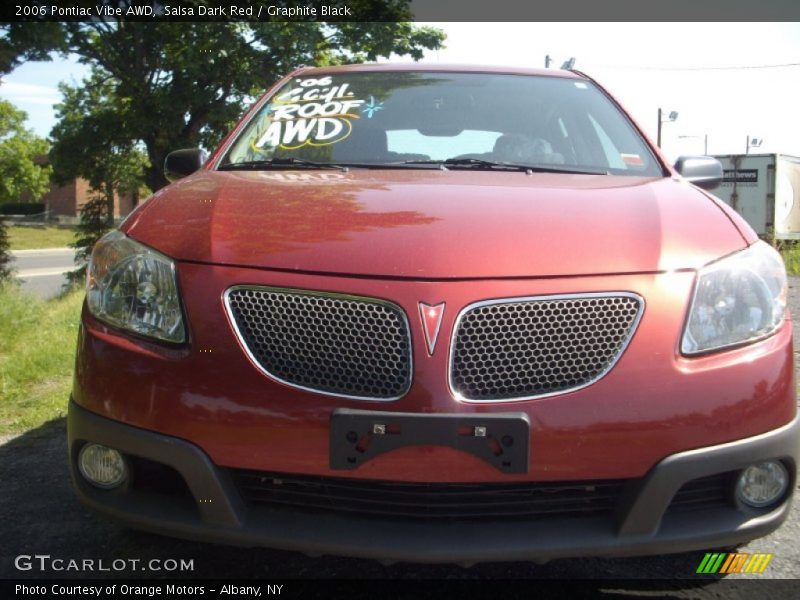 Salsa Dark Red / Graphite Black 2006 Pontiac Vibe AWD