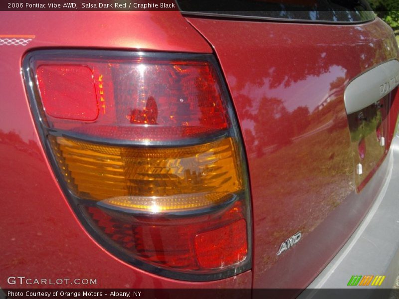 Salsa Dark Red / Graphite Black 2006 Pontiac Vibe AWD