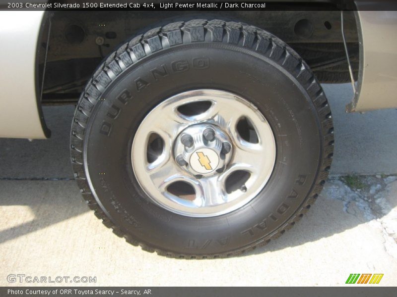 Light Pewter Metallic / Dark Charcoal 2003 Chevrolet Silverado 1500 Extended Cab 4x4