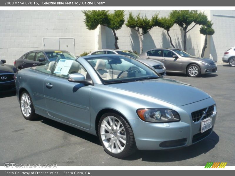 Celestial Blue Metallic / Calcite Cream 2008 Volvo C70 T5