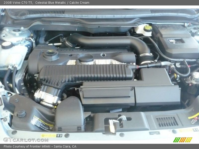  2008 C70 T5 Engine - 2.5 Liter Turbocharged DOHC 20V VVT Inline 5 Cylinder