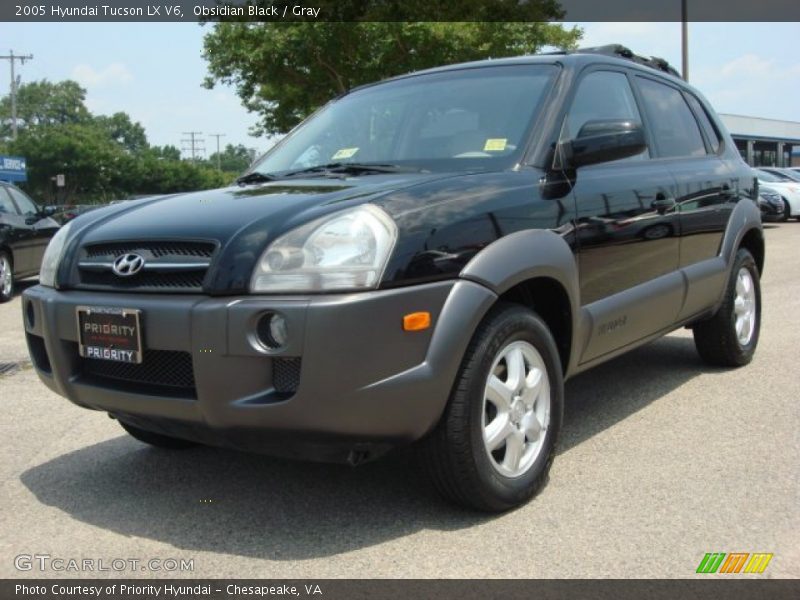 Obsidian Black / Gray 2005 Hyundai Tucson LX V6