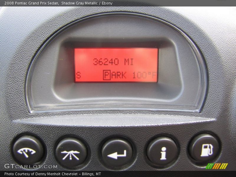 Controls of 2008 Grand Prix Sedan