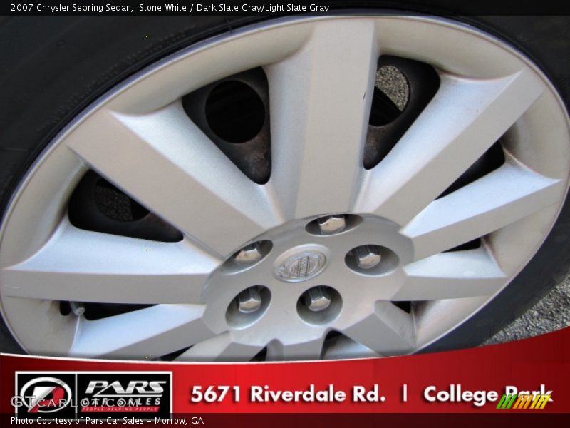 Stone White / Dark Slate Gray/Light Slate Gray 2007 Chrysler Sebring Sedan